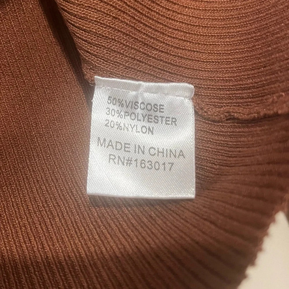 PRINCESS POLLY 90s Y2K Ribbed Front Tie Cropped Long Sleeve Cardigan - Picture 6 of 7